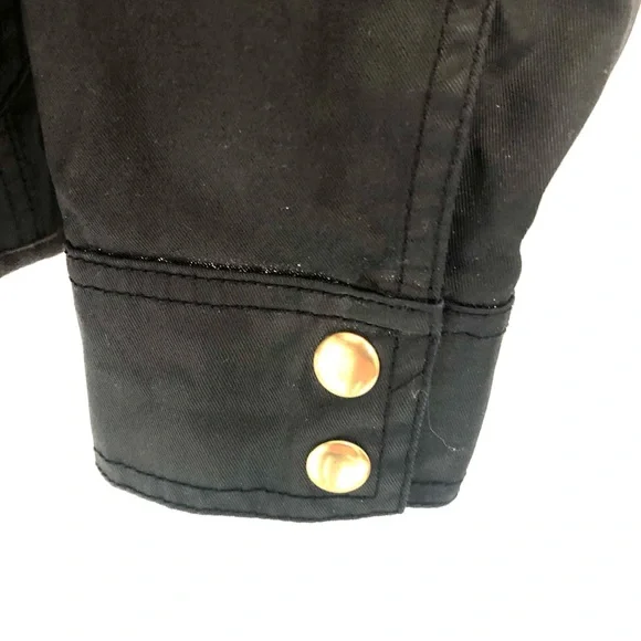 J CREW Black Cotton Relaxed Boyfriend Field Utility Jacket - Picture 7 of 11